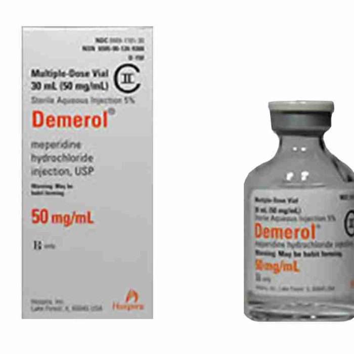 Demerol (Meperidine) 50mg Tablets for Pain Relief