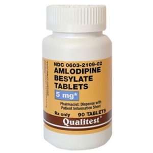 Amlodipine Besylate 5 mg Tablets, 90 Count