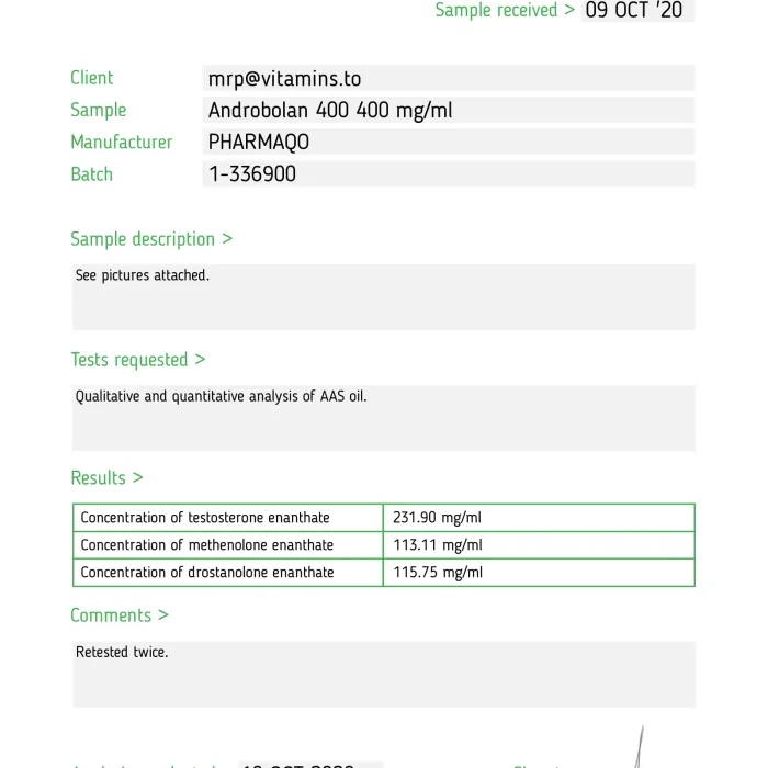 Buy Androbolan 400 – Pharmaqo Labs Androbolan 400 – Pharmaqo Labs