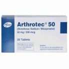Arthrotec (diclofenac + misoprostol combination — contains misoprostol)