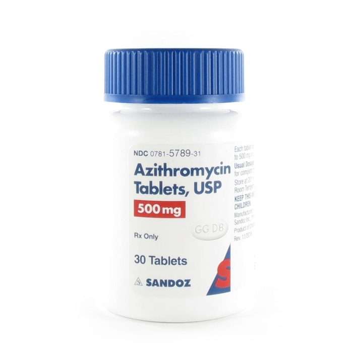 Buy Azithromycin 30 Tablets – 250mg, 500mg Azithromycin 30 Tablets – 250mg, 500mg