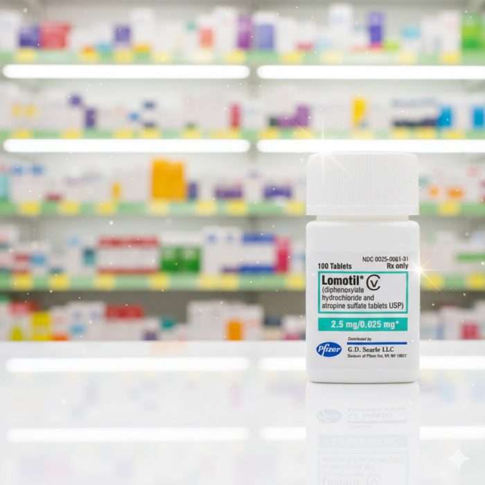 BUY Lomotil® (Diphenoxylate HCl and Atropine Sulfate) 2.5mg/0.025mg, PRICE IS EACH PER PILL!