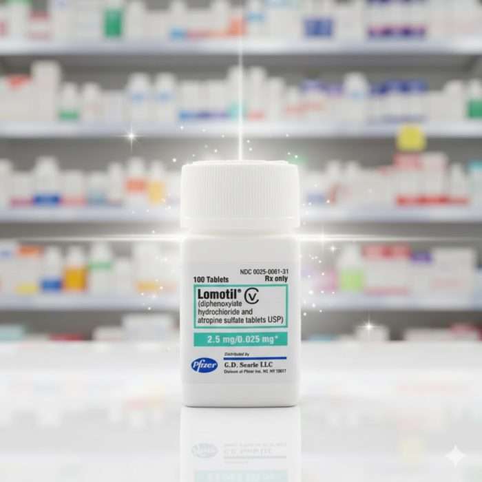 BUY Lomotil® (Diphenoxylate HCl and Atropine Sulfate) 2.5mg/0.025mg, PRICE IS EACH PER PILL!
