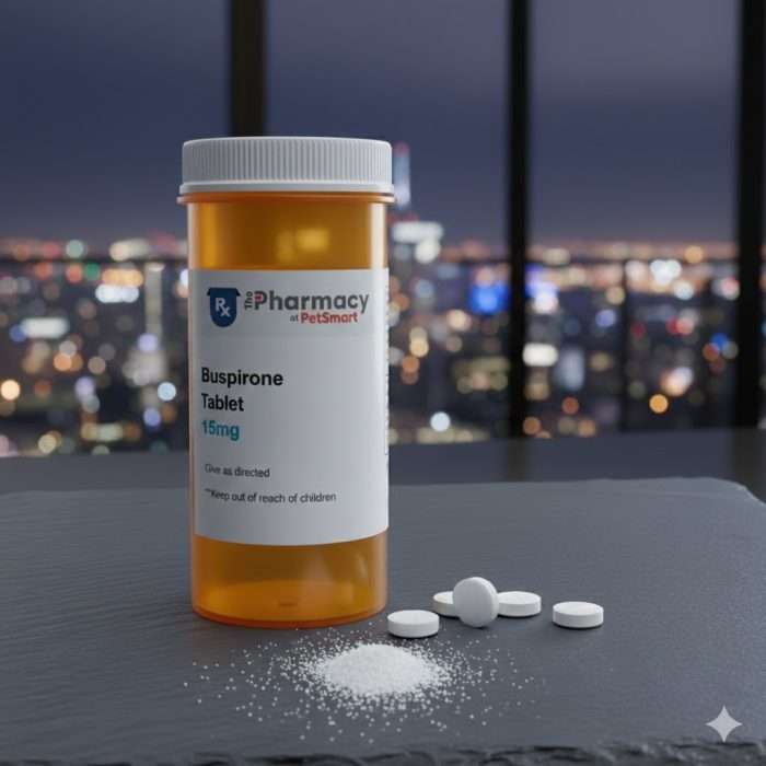 Buspirone 15 mg Tablet – Anti-Anxiety for Pets