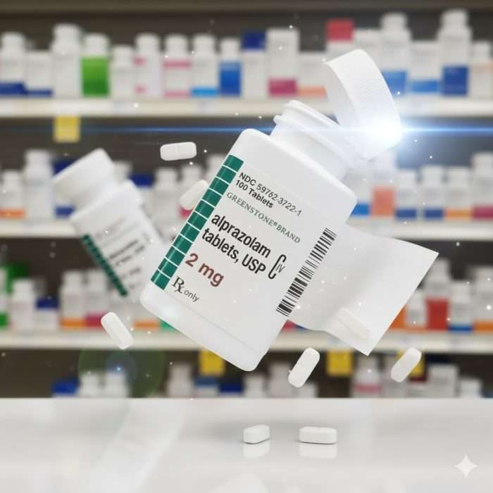 Greenstone Xanax Alprazolam 2mg | PRICE IS EACH PER BOTTLE!