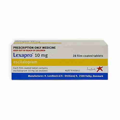 Buy Escitalopram (Lexapro) 10mg Escitalopram (Lexapro) 10mg