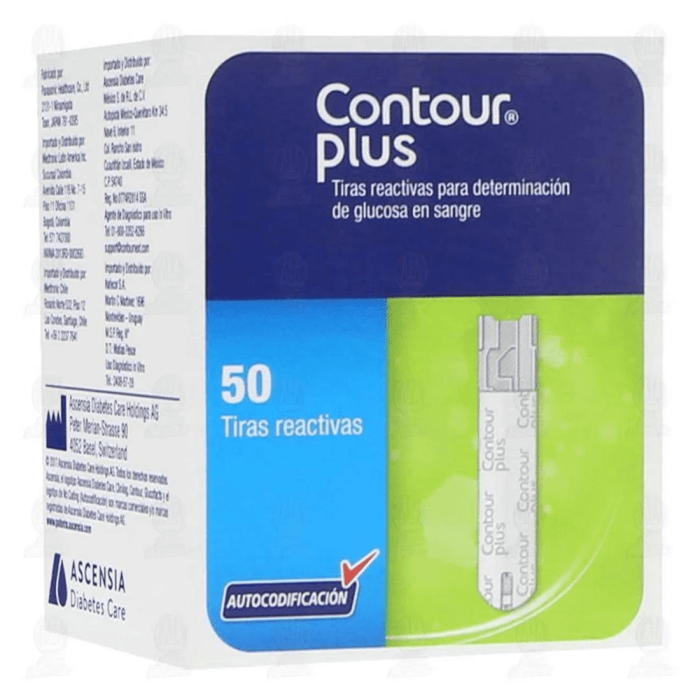 Contour Plus Tiras Reactivas C50 PZA