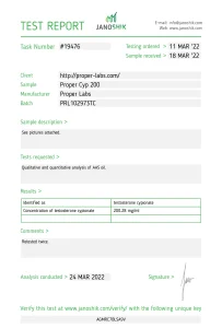 Testosterone Cypionate 200 – Proper Labs