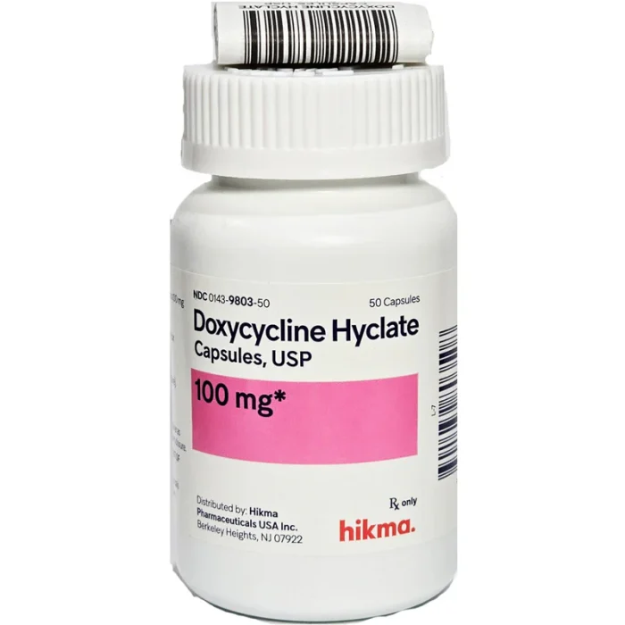 Buy Doxycycline Hyclate 100mg Capsules (50 Count) | Antibiotic for Bacterial Infections Doxycycline Hyclate 100mg Capsules (50 Count) | Antibiotic for Bacterial Infections