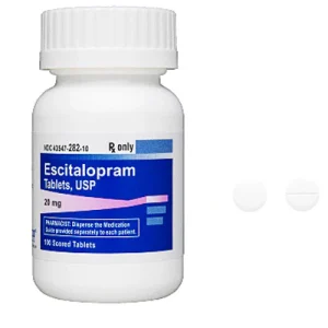 Escitalopram Oxalate Tablets 20 mg for anxiety, depression relief, promoting mental health and emotional balance. Escitalopram Oxalate Tablets 20 mg by Solco, 100 Count (RX)