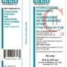 Generic Hi Tech Promethazine codeine HCl/Codeine Phosphate 6.25mg-10mg/5mL Syrup, PRICE EACH PER BOTTLE!