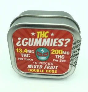 THC Gummies Mixed Fruit – 15 Pieces 200mg