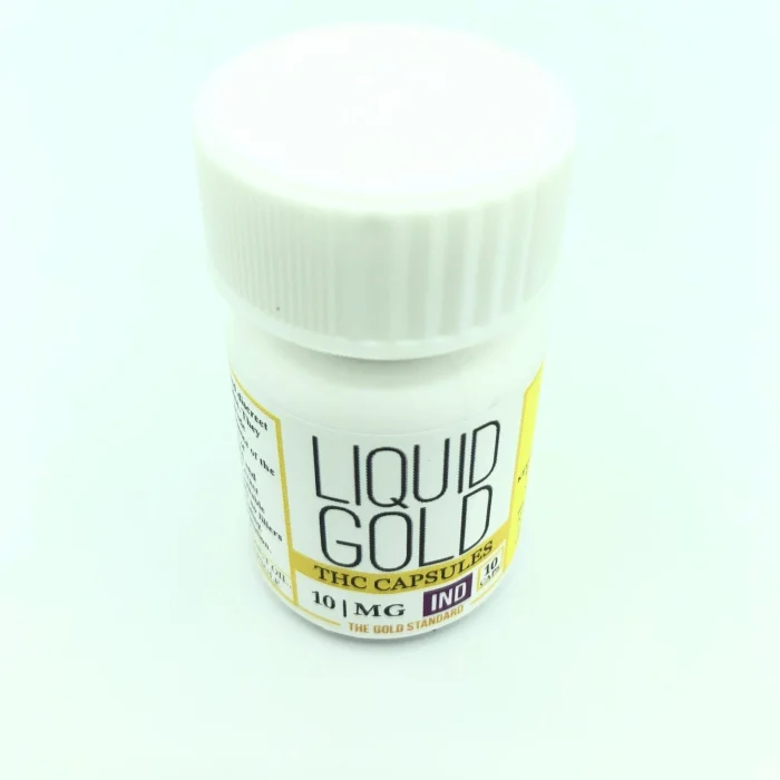 Buy Liquid Gold Indica THC Capsule 10mg Liquid Gold Indica THC Capsule 10mg