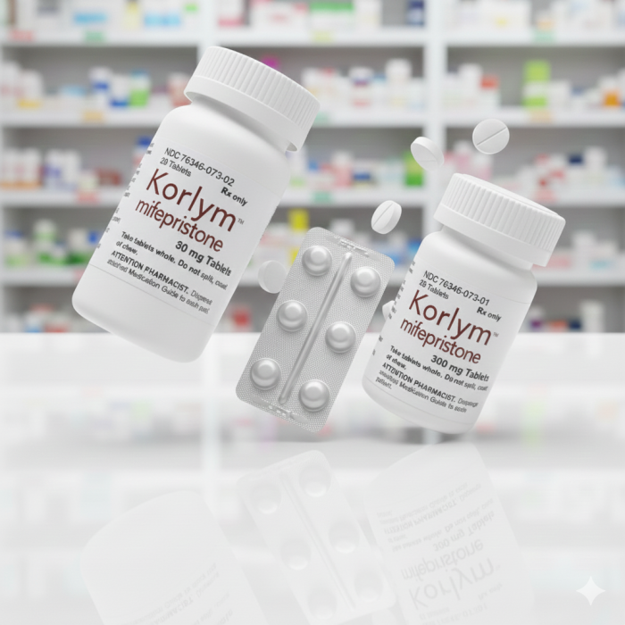 Korlym (mifepristone) 300mg 30 tablets – FDA-Approved for Cushing’s syndrome