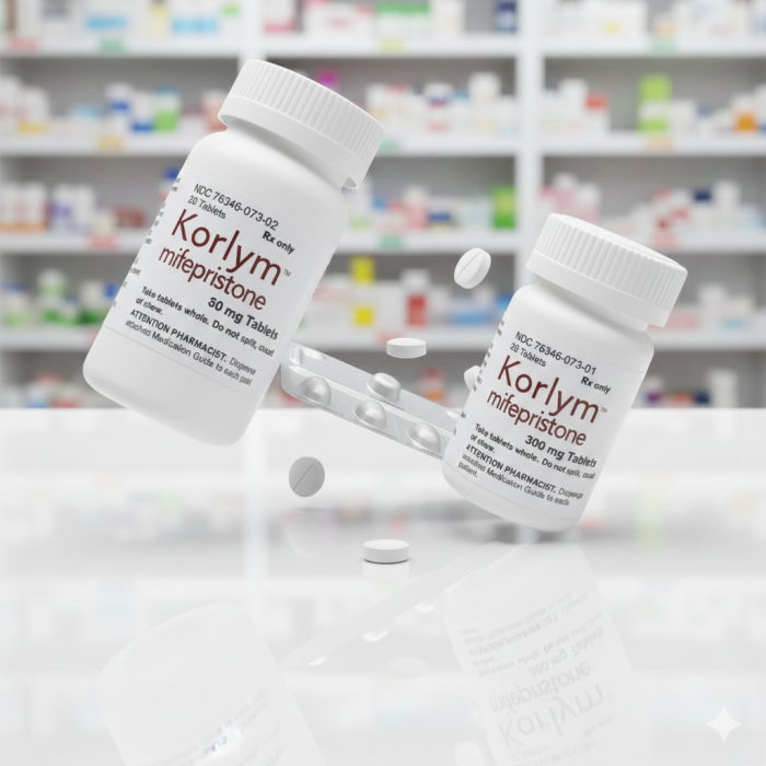 Korlym (mifepristone) 300mg 30 tablets – FDA-Approved for Cushing’s syndrome