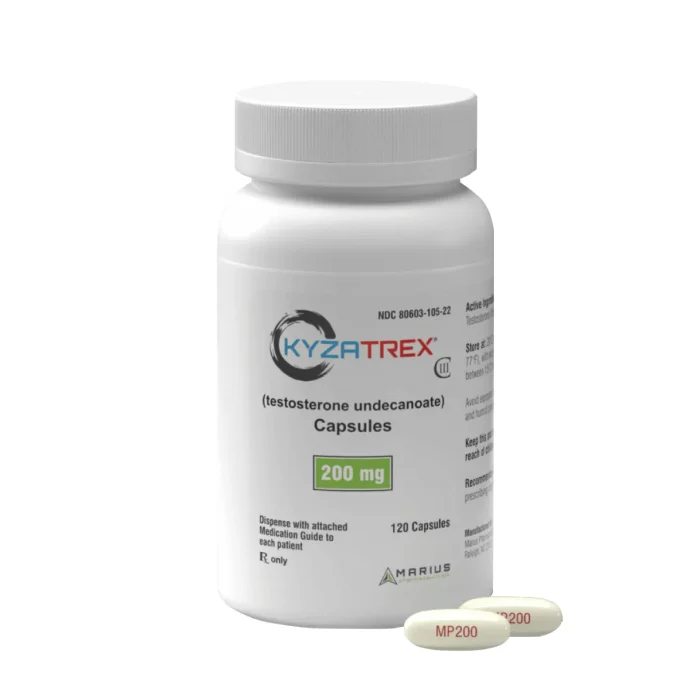 Kyzatrex Testosterone Undecanoate150mg and 200mg Capsules