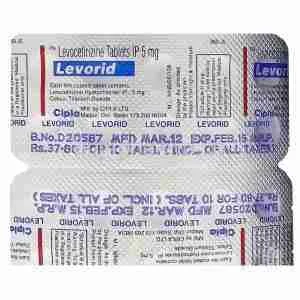 Levocetirizine Dihydrochloride 5mg Tablets, PRICE EACH PER TAB!