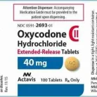Oxycodone 40mg tablet