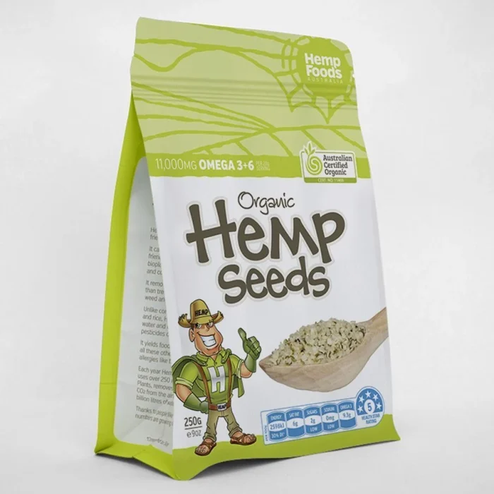 HEMP SEEDS 8OZ ORGANIC EDIBLES