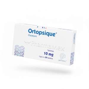 Ortopsique Diazepam 10 Mg 20 Tabs