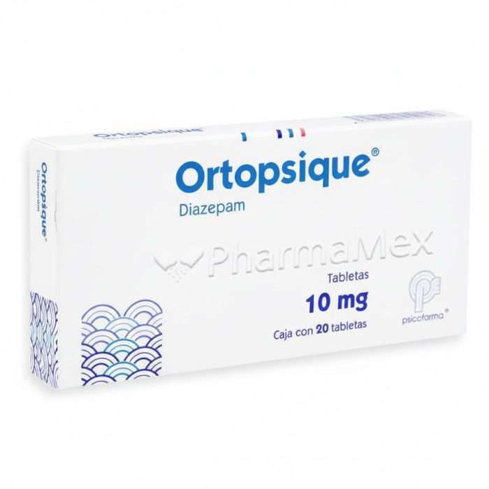 Ortopsique Diazepam 10 Mg 20 Tabs