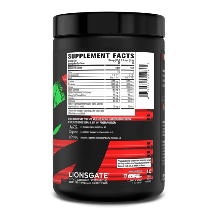 Jacked Factory X John Wick – Wick Mode Pre-Workout