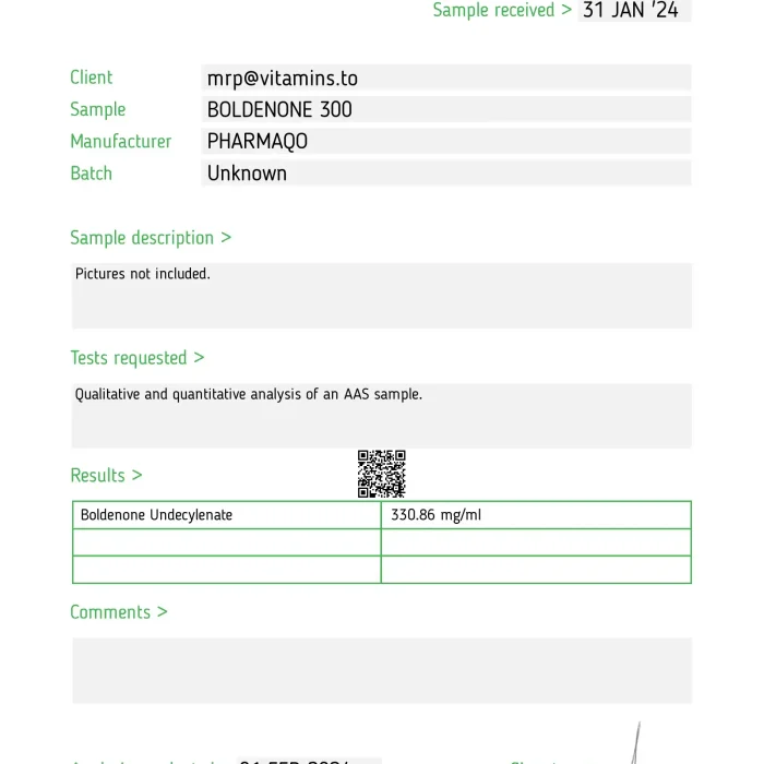 Boldenone 300 – Pharmaqo Labs