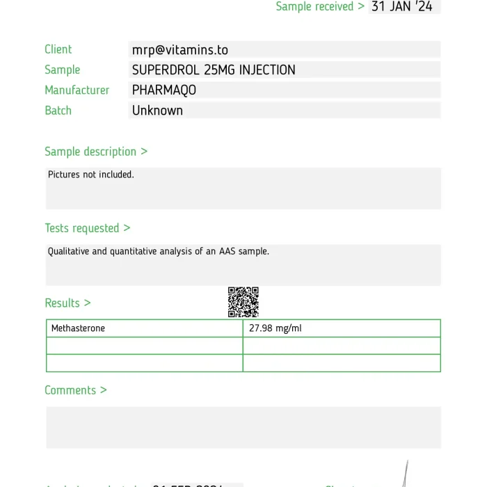 Superdrol 25 – Pharmaqo Labs