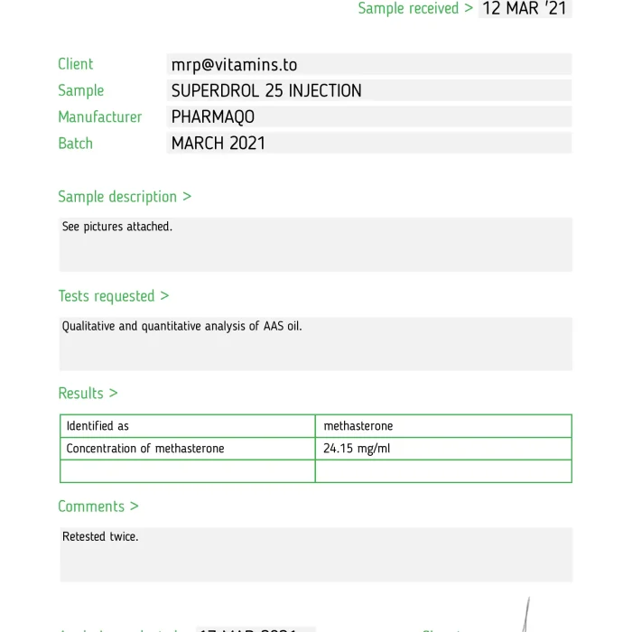 Superdrol 25 – Pharmaqo Labs