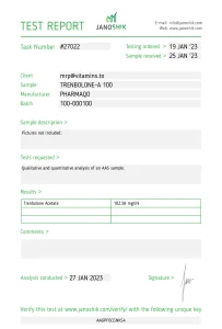 Trenbolone A 100 By Pharmaqo Labs