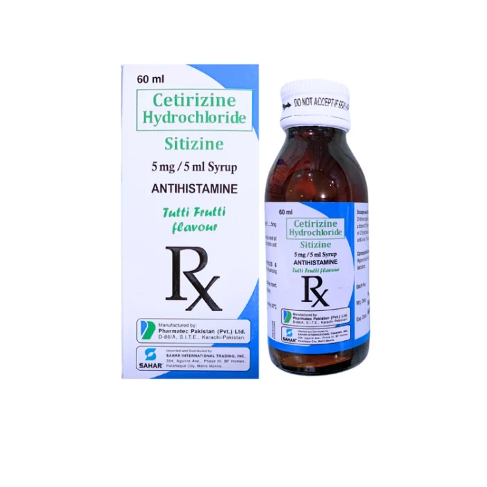 Buy Sitizine (Cetirizine Hydrochloride) Syrup Sitizine (Cetirizine Hydrochloride) Syrup