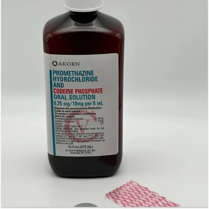 6.25mg-10mg/5mL Promethazine HCl/Codeine Phosphate Syrup