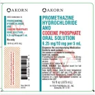 6.25mg-10mg/5mL Promethazine HCl/Codeine Phosphate Syrup