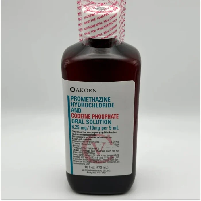 6.25mg-10mg/5mL Promethazine HCl/Codeine Phosphate Syrup