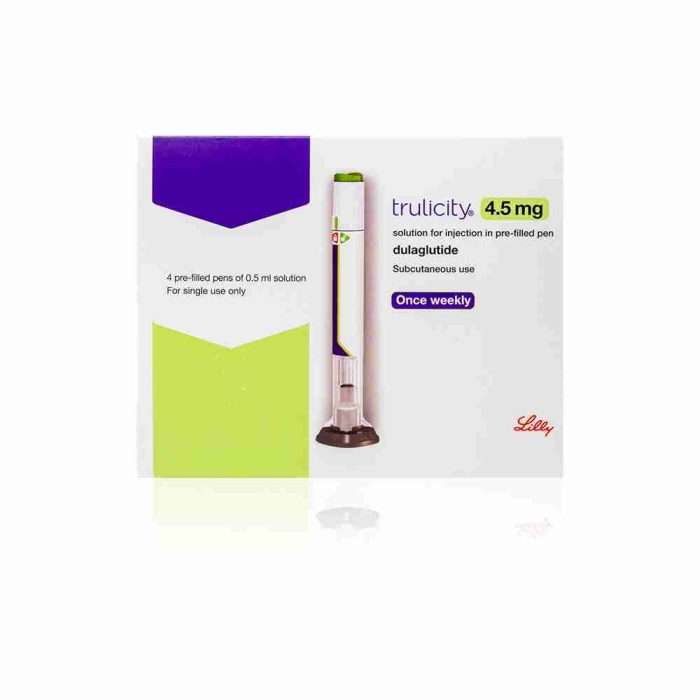 Trulicity 0.75mg/0.5mL Injection (4-Pack) | Weekly Diabetes Treatment