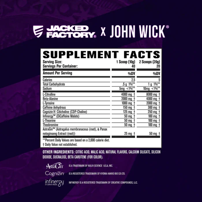 Jacked Factory X John Wick – Wick Mode Pre-Workout