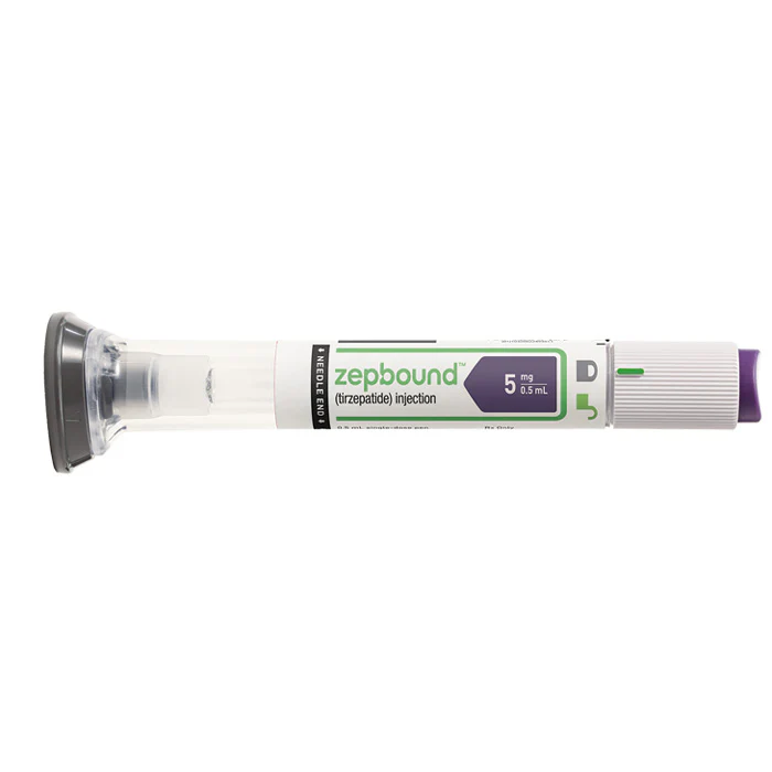 Buy Zepbound Tirzepatide Injection Prefilled Syringes 5 mg/0.5 mL Pen-Style (4-Pack) **Refrigeration Required** (RX) Zepbound Tirzepatide Injection Prefilled Syringes 5 mg/0.5 mL Pen-Style (4-Pack) **Refrigeration Required** (RX)