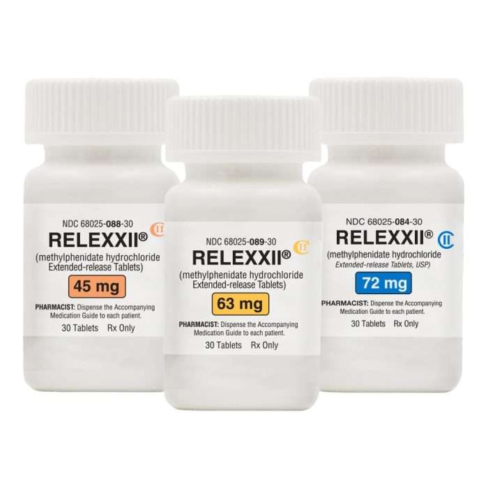 Buy Relexxii (methylphenidate equivalent brand) Relexxii (methylphenidate equivalent brand)
