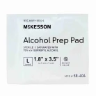 Alcohol Prep Pads, Sterile, Mckesson, 1.75 X 3.25”, Large, 100/box