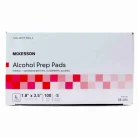 Alcohol Prep Pads, Sterile, Mckesson, 1.75 X 3.25”, Large, 100/box