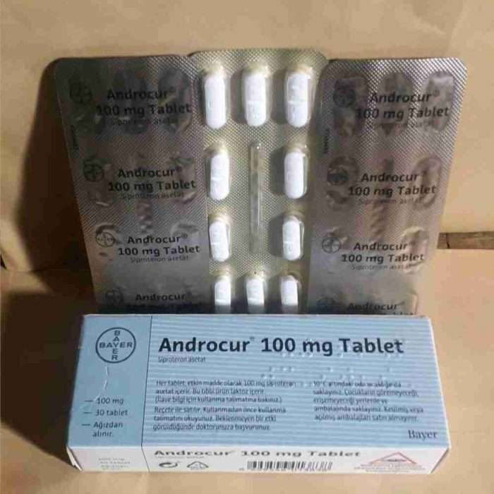 Androcur (Cyproterone acetate) 100mg 30 Tablets