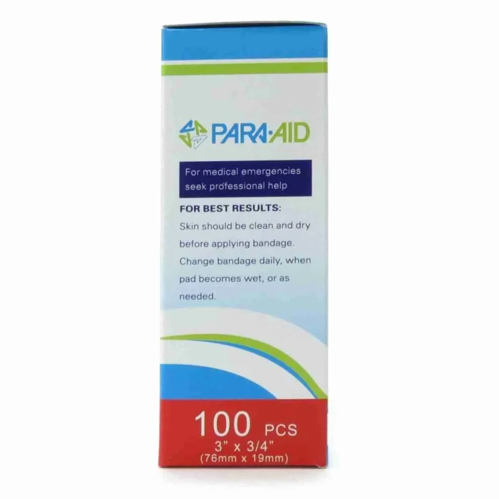 Bandage, Strip Fabric, 3/4″ X 3″, Latex-free, Para-aid®, 100/box