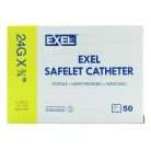 Catheter, Iv, 24g X 3×4″, Yellow, Teflon, Sterile, Safelet®, 50/box