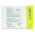 Catheter, Iv, 24g X 3×4″, Yellow, Teflon, Sterile, Safelet®, 50/box