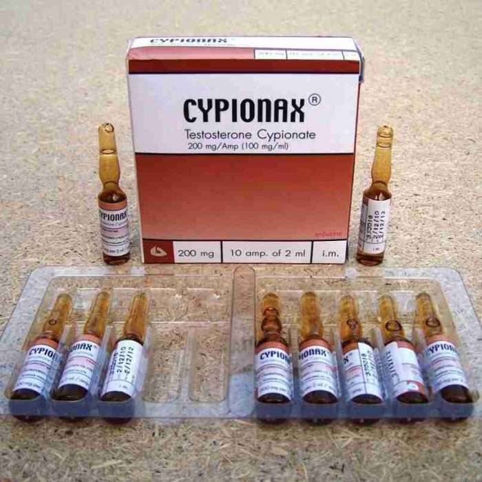 Cypionax 200mg (Testosterone Cypionate 10 ampoules), PRICE PER AMPOULE!