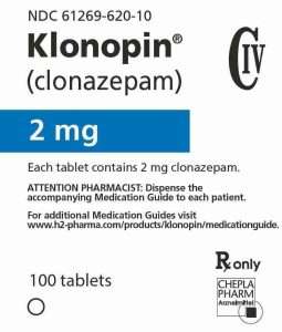 Klonopin 2 mg (Clonazepam) Tablets
