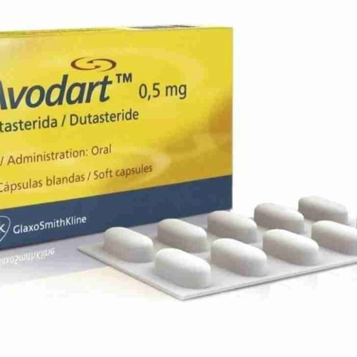 Avodart (Dutasteride) 0.5mg Capsules – Treat Benign Prostatic Hyperplasia (BPH) & Hair Loss | 30 Capsules