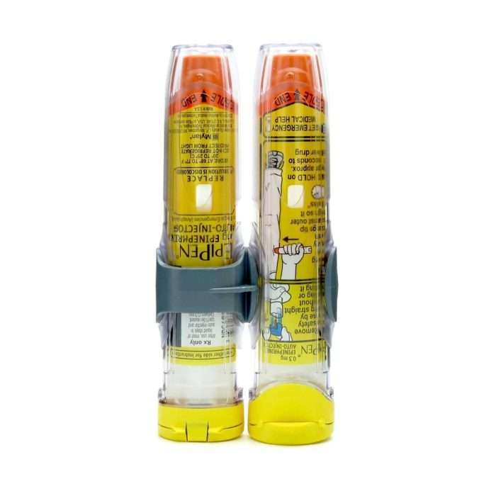 Epipen, 0.3mg, 1:1000 Single-Use, Auto-Injector, 2/Box!