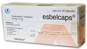 Esbelcaps Fenproporex and Diazepam 20 /6 Mg 30 Caps