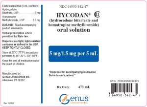 Hycodan (Hydrocodone+Homatropine) Syrup